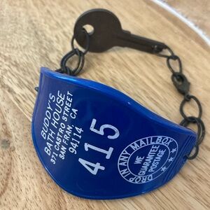 Buddy's Bath House retro Keychain bracelet NEW handmade